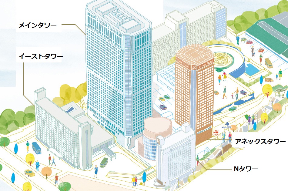 品川プリンスホテル 4つのタワーの違いをランク順で解説 高輪も もふたろブログ